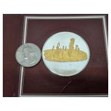 Genuine Solid Silver 1oz Coin - Vintage Franklin Mint "Museo Del Oro" Collection - 1977 #2