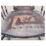 Antique STCKLEY Chair Company Carved Rocking Chair w/ Dragons or Gargoyles