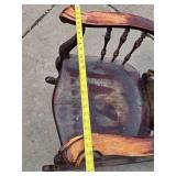 Antique STCKLEY Chair Company Carved Rocking Chair w/ Dragons or Gargoyles