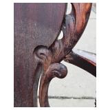 Antique STCKLEY Chair Company Carved Rocking Chair w/ Dragons or Gargoyles