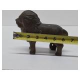 Antique Cast Iron Lion Bank