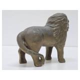 Antique Cast Iron Lion Bank