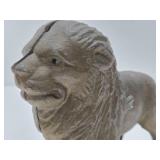 Antique Cast Iron Lion Bank