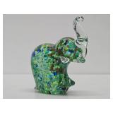 Vintage Murano Glass Elephant Paperweight