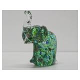 Vintage Murano Glass Elephant Paperweight
