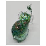 Vintage Murano Glass Elephant Paperweight