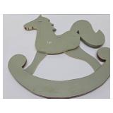 Hand Painted Wooden Horse Wall Hanging