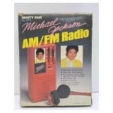 Vintage Michael Jackson AM/FM Portable Radio w/Original Box