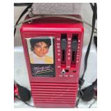 Vintage Michael Jackson AM/FM Portable Radio w/Original Box