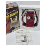 Vintage Michael Jackson AM/FM Portable Radio w/Original Box