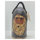 Signed Vintage Carved & Painted Folk Art Wooden Fisherman Buoy