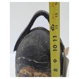 Signed Vintage Carved & Painted Folk Art Wooden Fisherman Buoy
