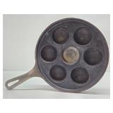Vintage GRISWOLD No. 962 Cast Iron Aebleskiver Pan