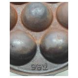 Vintage GRISWOLD No. 962 Cast Iron Aebleskiver Pan