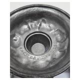 Beautiful Old Vintage Signed PNCW Cobalt Blue Glass & Ornate Cast Metal Jar