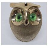 Signed Vintage Mid Century NAPIER Owl Coin Bank