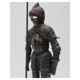 LARGE Metal Medieval Knight Fireplace Sculpture Stand