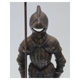LARGE Metal Medieval Knight Fireplace Sculpture Stand