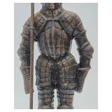 LARGE Metal Medieval Knight Fireplace Sculpture Stand