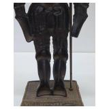 LARGE Metal Medieval Knight Fireplace Sculpture Stand