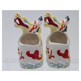 Signed Vintage Dragon Planters by R. Fujiwara - Hilton Hawaiian Village 1978