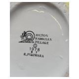 Signed Vintage Dragon Planters by R. Fujiwara - Hilton Hawaiian Village 1978