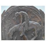 Antique Western Bookend Set - "The End of the Trail"