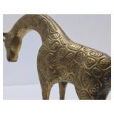 Vintage Solid Brass Giraffe - 8"