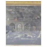 Early to Mid 19th Century Framed Lithograph - "Belshazzar