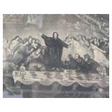 Early to Mid 19th Century Framed Lithograph - "Belshazzar