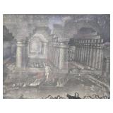 Early to Mid 19th Century Framed Lithograph - "Belshazzar