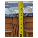 Nice Vintage Marble Top Thin Hall Cabinet Table