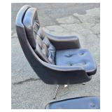 Nice Original Mid Century OVERMAN Lounge Chair w/Ottoman