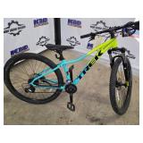 Trek Marlin Mountain Bike - Small Aluminum Frame, 3x7 Shimano, Disc Brakes, Turquoise-Lime