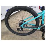 Trek Marlin Mountain Bike - Small Aluminum Frame, 3x7 Shimano, Disc Brakes, Turquoise-Lime