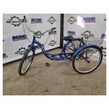 Schwinn Meridian Tricycle - 3-Wheel Adult Cruiser with Front Basket