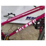 Roland Mountain Series Pink Bicycle - Step-Through Frame, Water Bottle Cage