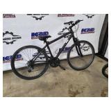 Black Mountain Bike - Front Suspension, Triple Chainring, Kickstand