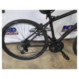 Black Mountain Bike - Front Suspension, Triple Chainring, Kickstand
