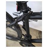 Black Mountain Bike - Front Suspension, Triple Chainring, Kickstand