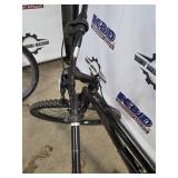 Black Mountain Bike - Front Suspension, Triple Chainring, Kickstand