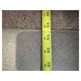 Black Leather-style Executive Office Chair and floor mat - High Back, Padded Armrests, 5-Star Base