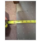 Black Leather-style Executive Office Chair and floor mat - High Back, Padded Armrests, 5-Star Base