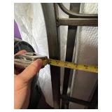 Bed Frame - Black Metal Circular Ring Headboard, Industrial Style