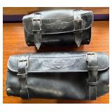 Harley-Davidson Wing Logo Leather Saddlebags - Pair