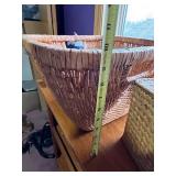 Natural Woven Rattan Storage Baskets - Set of 4: 1 Large Open & 3 Lidded