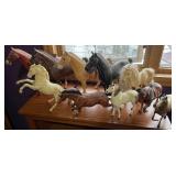 Plastic Model Horses - Assorted Figurines Collection