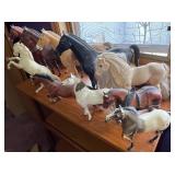 Plastic Model Horses - Assorted Figurines Collection