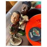 Minnesota Twins Memorabilia Collection - Framed MLB Portrait, 2008 Stats, Street Sign, Jacket & Hats