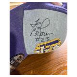 Minnesota Vikings Autographed Caps (Lot of 2) - New Era 39THIRTY Purple Patch & White Logo Hat